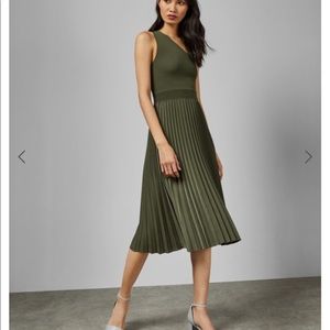 Ted Baker MIRIOM Asymmetric knitted midi dress